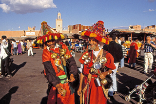 wasserverkäufer auf der djemaa el fna