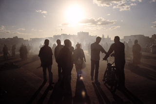 abend auf der djemaa-el-fna